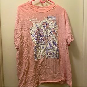 Vaporwave Hot Topic Shiba Inu Graphic T-shirt XL Pastel Pink Art